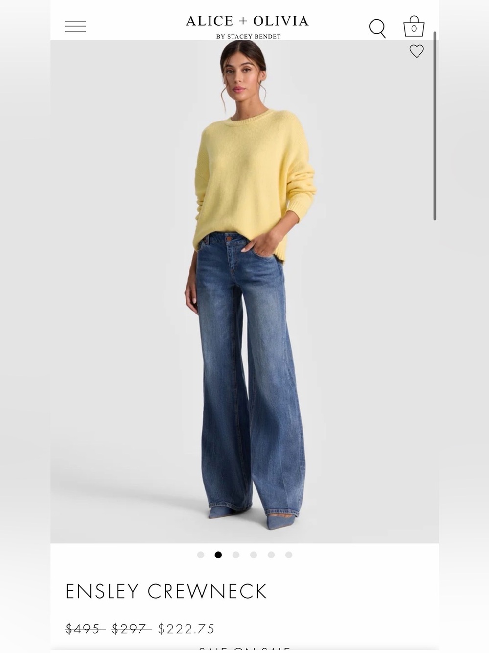 Alice + Olivia crew neck sweater